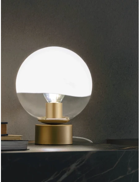 Redo Group - Berry Table Lamp - Chrome/Shaded Smoke