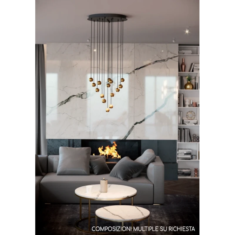 Redo Group - Obo  Single Pendant Lamp - Rose Gold