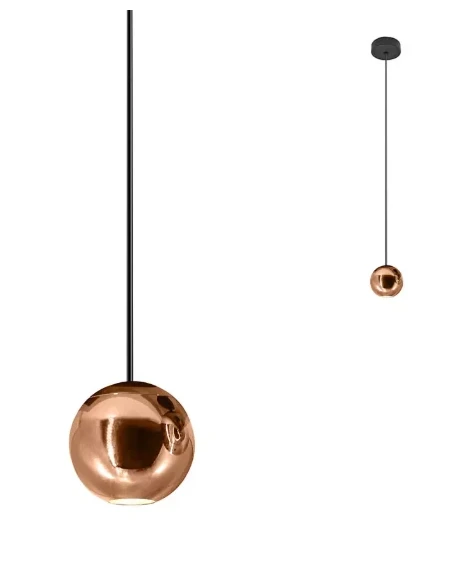 Redo Group - Obo  Single Pendant Lamp - Rose Gold