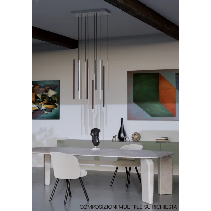 Redo Group - Kanji Pendant Lamp - Foggy Nichel