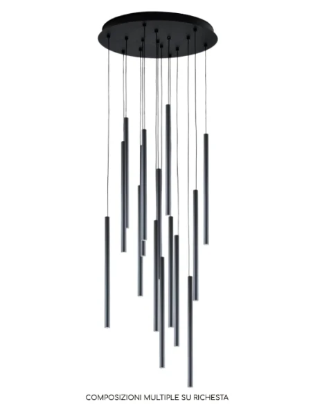 Redo Group - Kanji Pendant Lamp - Foggy Nichel