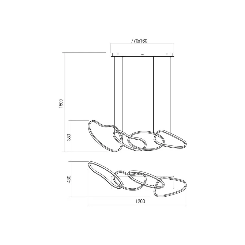 Redo Group - Bias Lampada a Sospensione - Bianco Opaco