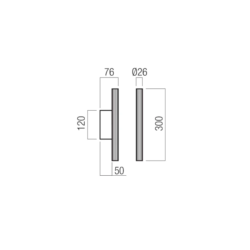 Redo Group - Nikos Single Wall Lamp - Matt Black