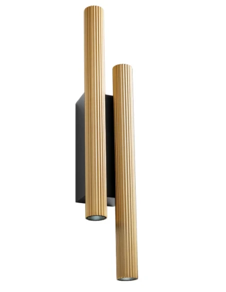 Redo Group - Nikos Lampada da Parete Doppia - Oro Opaco