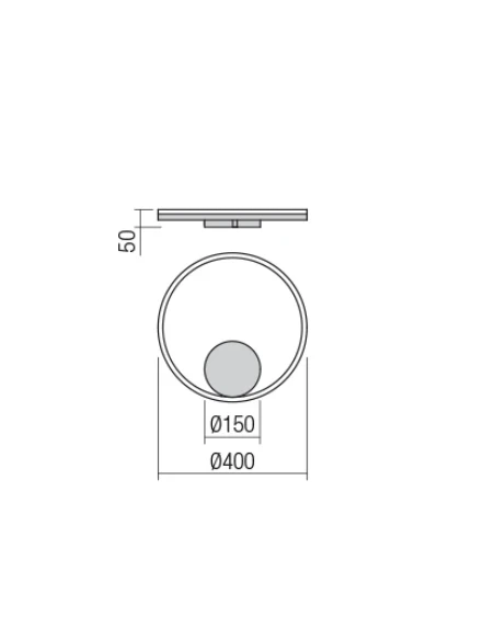 Redo Group - Orbit Wall / Ceiling Lamp - Bronze