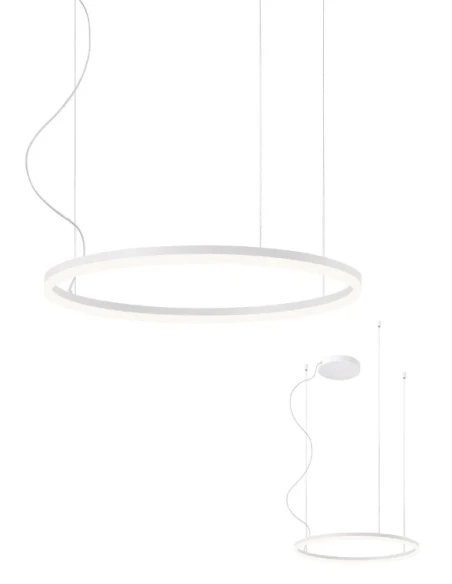 Redo Group - Orbit Lampada a Sospensione Singola - Bianco Opaco