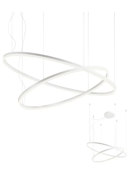 Redo Group - Orbit Double Pendant Lamp - Matt White