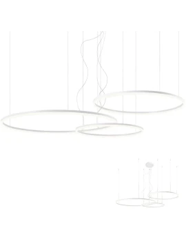 Redo Group - Orbit Lampada a Sospensione Tripla - Bianco Opaco