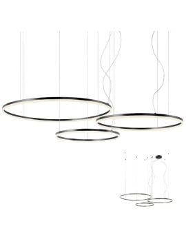 Redo Group - Orbit Lampada a Sospensione Tripla - Nero Opaco