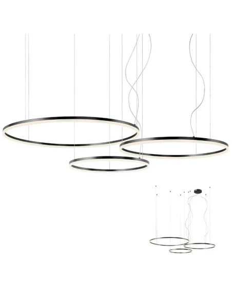 Redo Group - Orbit Triple Pendant Lamp - Matte White