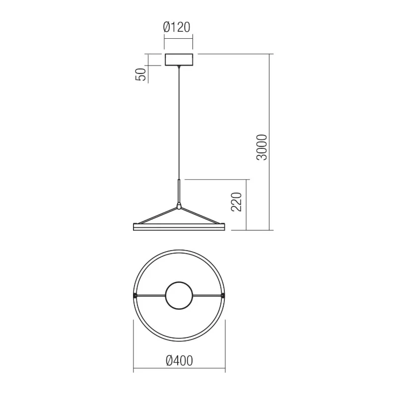 Redo Group - Orbit Lampada a Sospensione - Bronzo