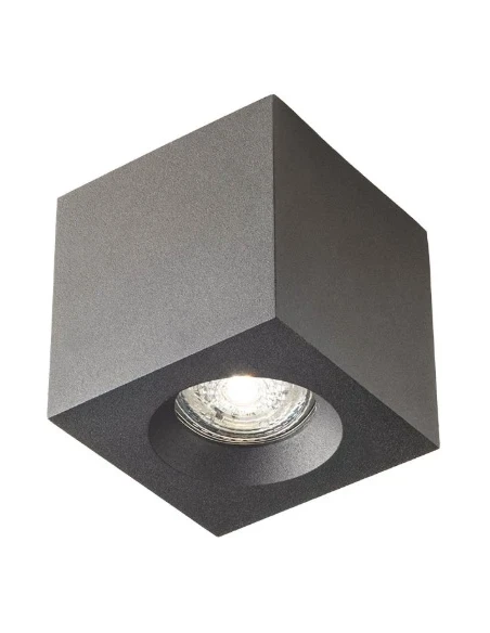 Redo Group - Prato Lampada da Soffitto Quadrata - Nero Opaco