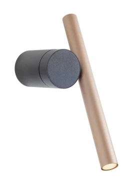 Redo Group - Praxi Lampada da Parete - Nero Opaco / Silver Coffee