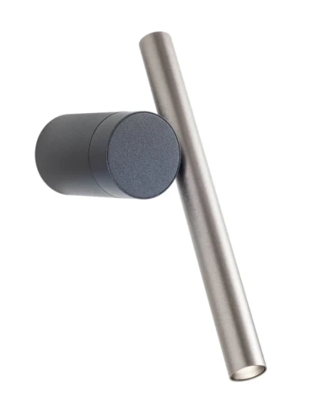 Redo Group - Praxi Lampada da Parete - Nero Opaco / Foggy Nickel