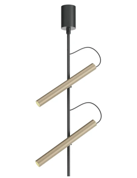 Redo Group - Praxi Lampada da Soffitto - Nero Opaco / Silver Coffee