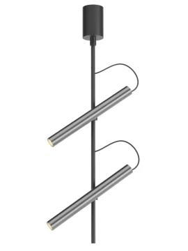 Redo Group - Praxi Ceiling Lamp - Matte Black / Foggy Nickel