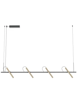 Redo Group - Praxi Lampada a Sospensione - Nero Opaco / Silver Coffee