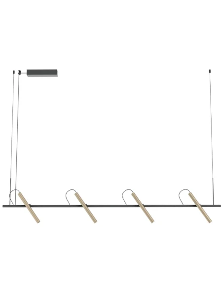 Redo Group - Praxi Pendant Lamp - Matt Black / Silver Coffee