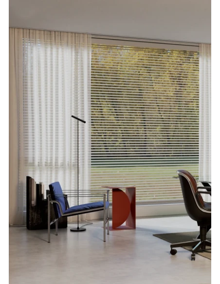 Redo Group - Praxi Floor Lamp - Matt Black / Foggy Nickel