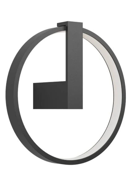 Redo Group - Orion Lampada da Parete Rotonda - Nero Opaco