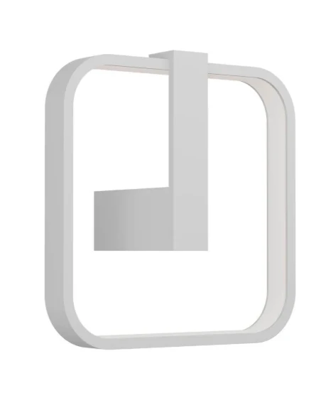 Redo Group - Orion Lampada da Parete Quadrata - Bianco Opaco