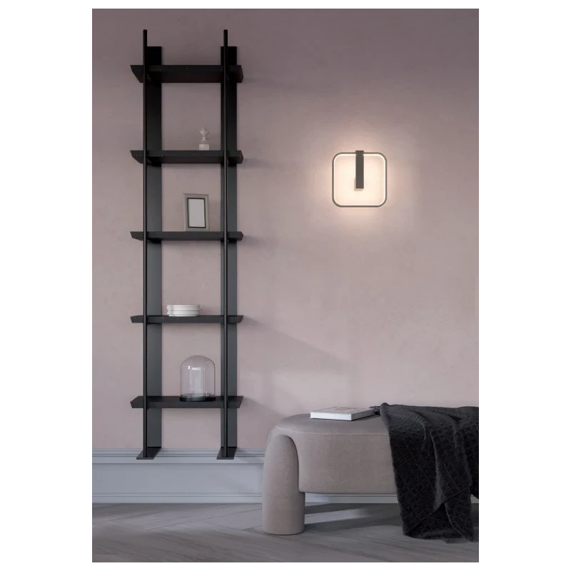 Redo Group - Orion Square Wall Lamp - Foggy Nickel