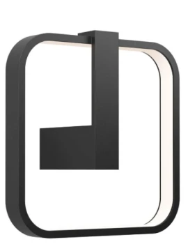 Redo Group - Orion Lampada da Parete Quadrata - Nero Opaco