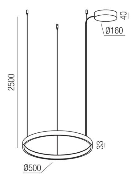 Redo Group - Orion Round Single Pendant Lamp - Matt White