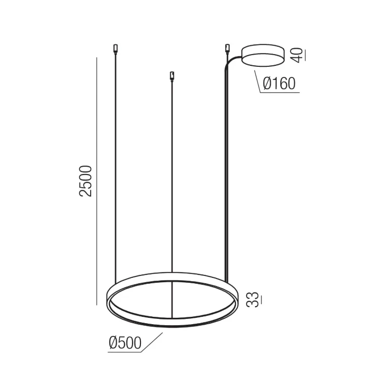 Redo Group - Orion Round Single Pendant Lamp - Silver Coffee