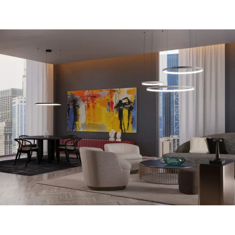 Redo Group - Orion Round Single Pendant Lamp - Matt Black