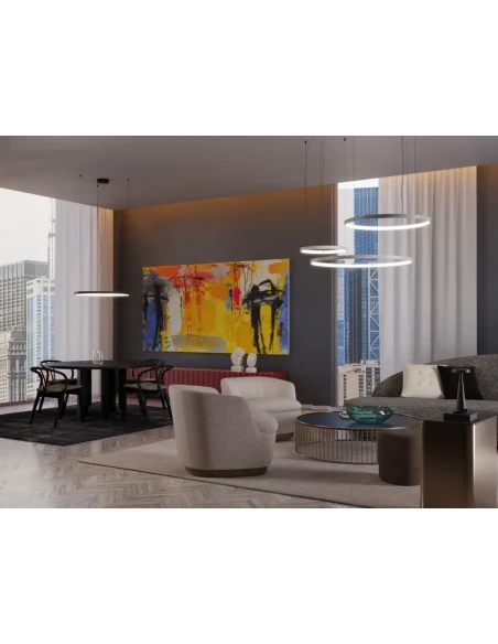 Redo Group - Orion Round Multiple Pendant Lamp - Matt White