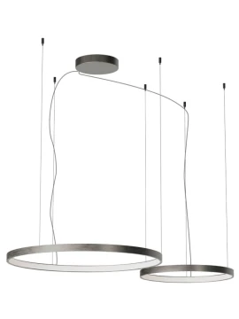 Redo Group - Orion Round Multiple Pendant Lamp - Foggy Nickel