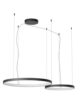 Redo Group - Orion Round Multiple Pendant Lamp - Matt Black