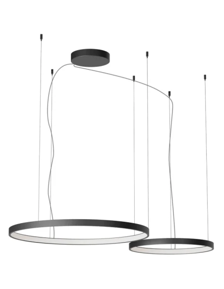 Redo Group - Orion Round Multiple Pendant Lamp - Matt Black