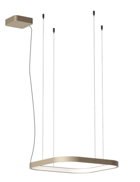 Redo Group - Orion Square Single Pendant Lamp - Silver Coffee