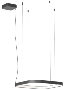 Redo Group - Orion Square Single Pendant Lamp - Nero Opaco