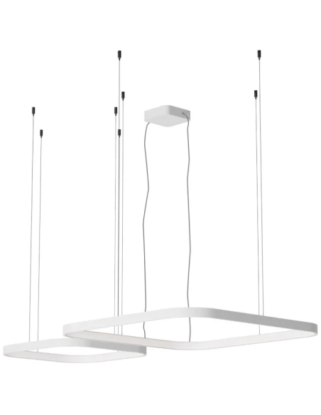 Redo Group - Orion Square Double Pendant Lamp - Matt White