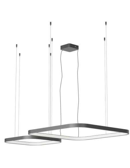 Redo Group - Orion Square Double Pendant Lamp - Matt Black