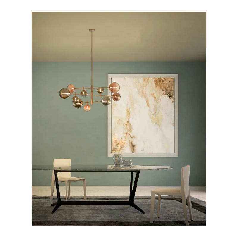 Redo Group - Roy Lampada a Sospensione - Oro Sfumato / Caffè Sfumato