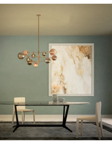 Redo Group - Roy Lampada a Sospensione - Oro Sfumato / Caffè Sfumato