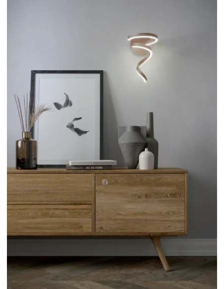 Redo Group - Scroll Wall Lamp - Matt Bronze