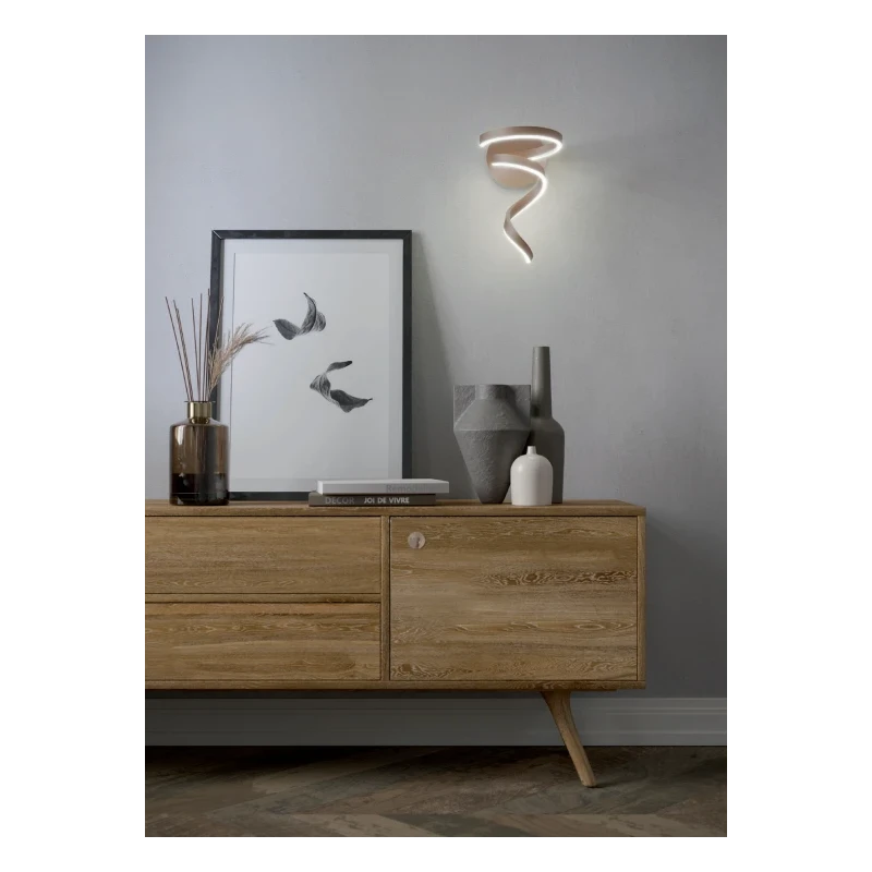 Redo Group - Scroll Wall Lamp - Matt Black