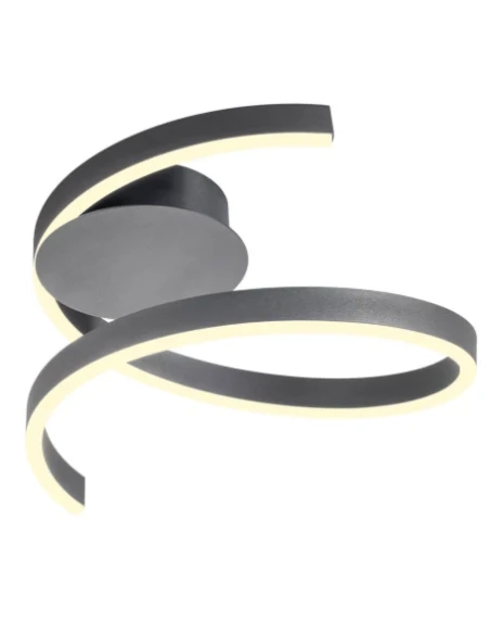 Redo Group - Scroll Ceiling Lamp - Matt Black