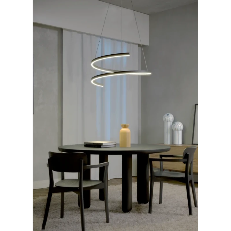 Redo Group - Scroll Pendant Lamp - Matt Bronze