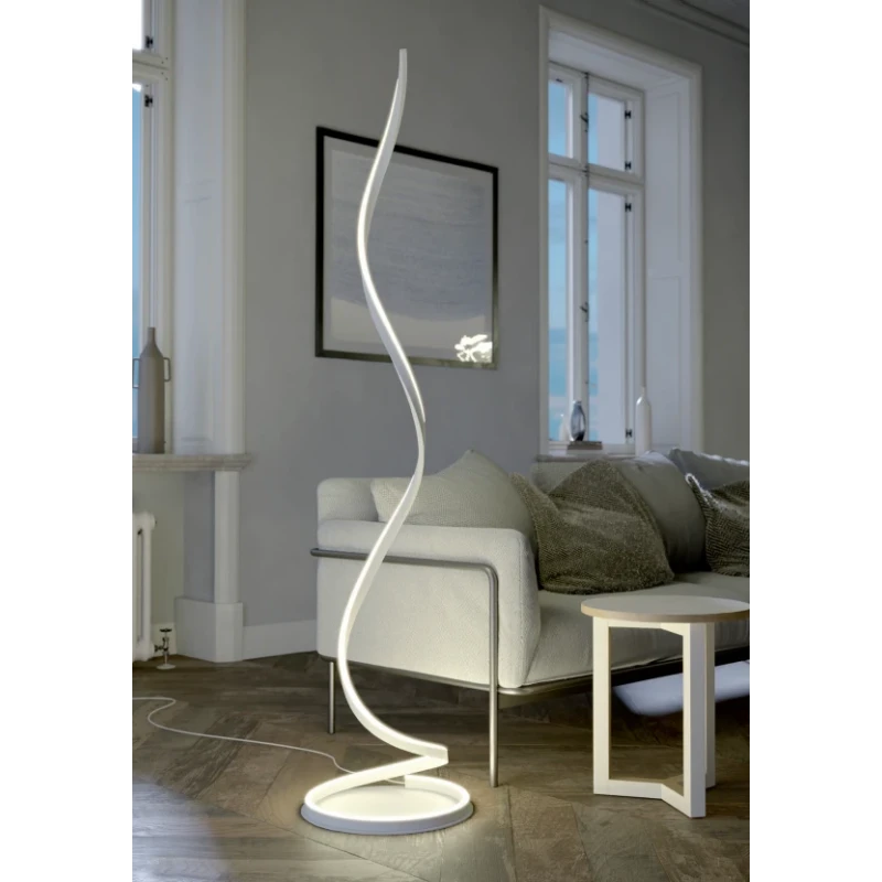 Redo Group - Scroll Floor Lamp - Matt White