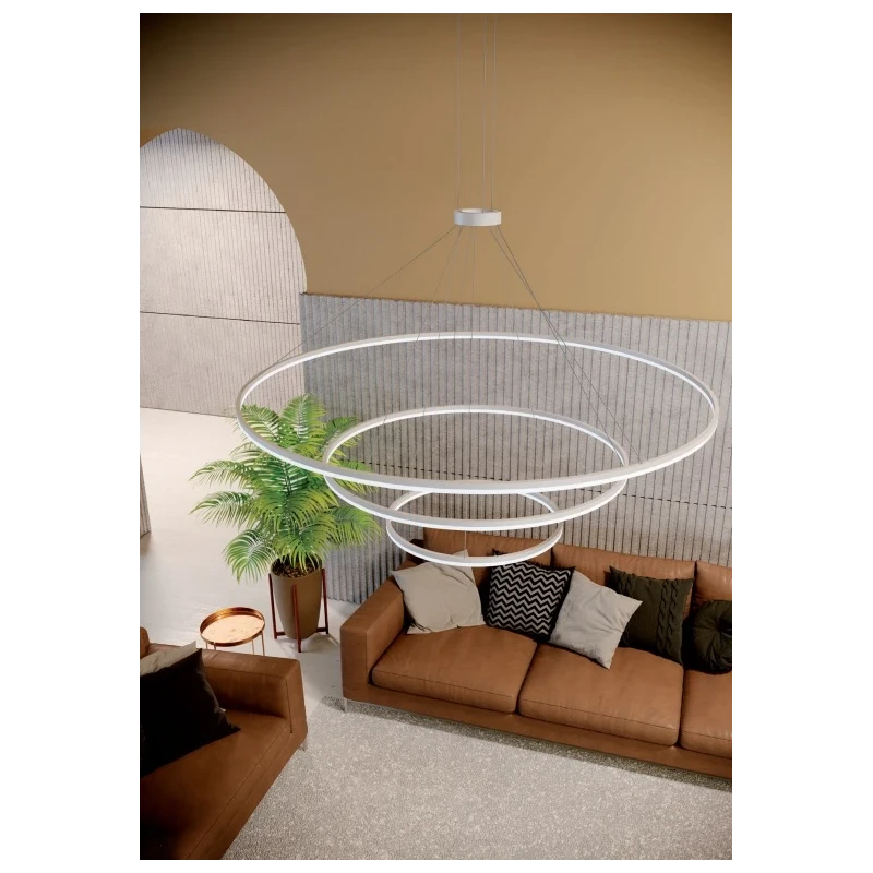 Redo Group - Orbit Lampada a Sospensione Verticale - Bianco Opaco