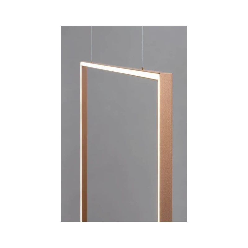 Redo Group - Slick Square Pendant / Floor Lamp - Matt Gold