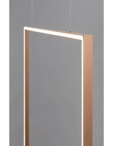 Redo Group - Slick Lampada a Sospensione / Terra Quadrata - Oro Opaco