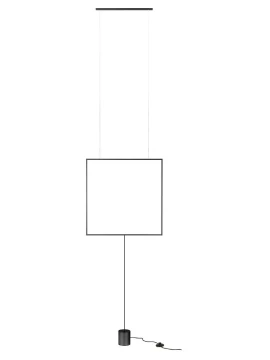 Redo Group - Slick Lampada a Sospensione / Terra Quadrata - Nero  Opaco