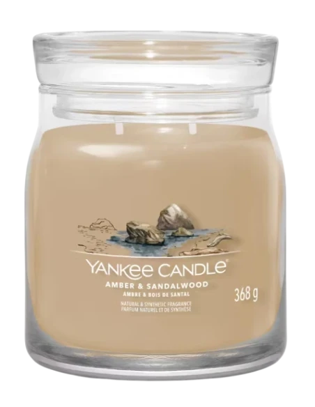 Yankee Candle - Amber & Sandalwood - Candela in Giara Media